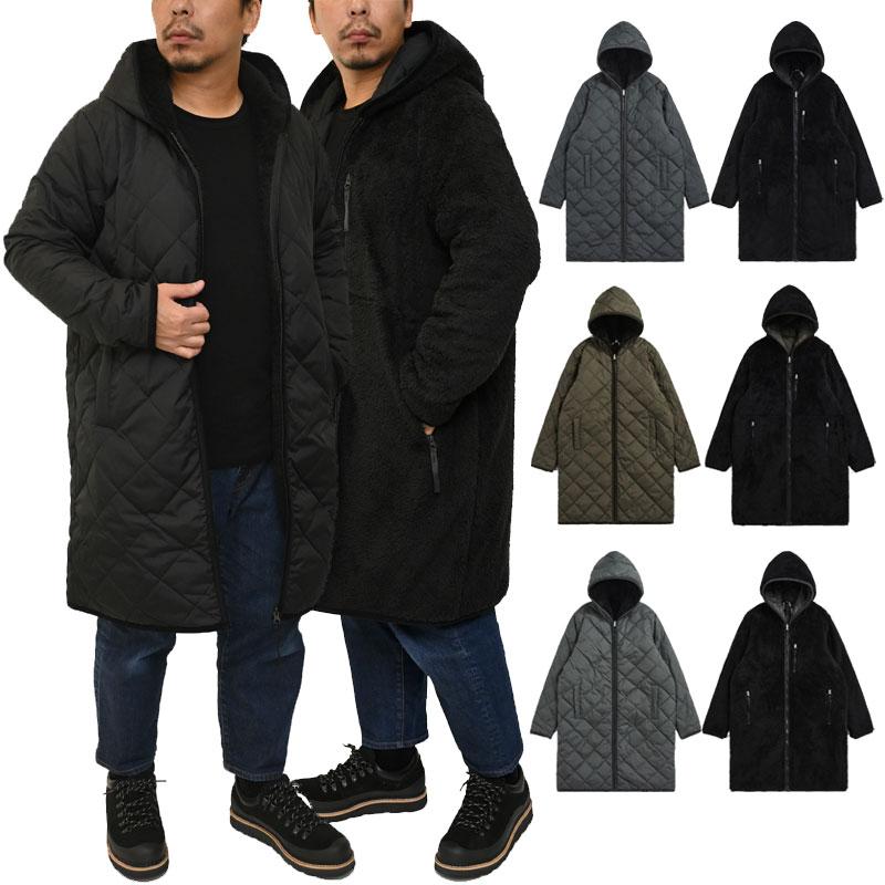 TAION タイオン リバーシブルボアダウン フード付きロング TAION（タイオン） ダウンコート ダウンジャケット 「WEB限定」「TAION