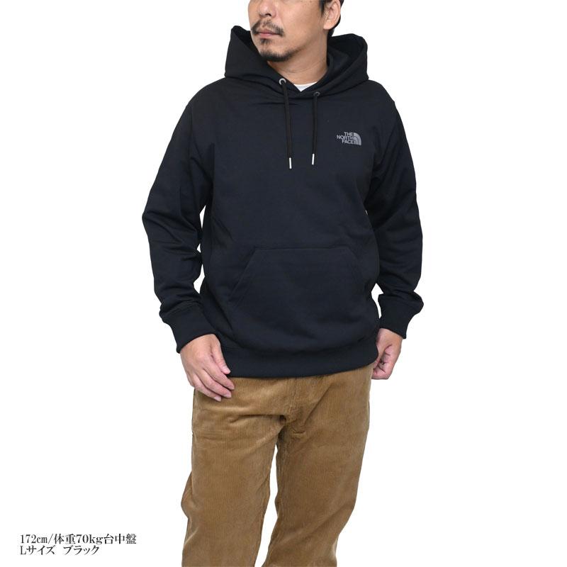 美品 ノースフェイス ブラック パーカー L バックスクエアロゴフーディー THE NORTH FACE（ザ ノースフェイス） パーカー スウェット メンズ