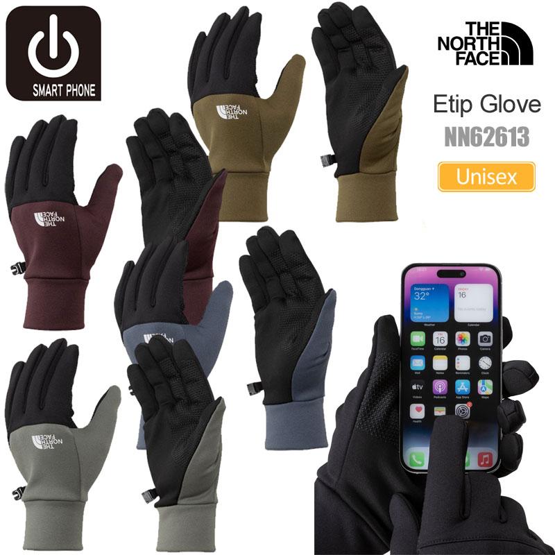 ノースフェイス　スマホ対応　ETIP グローブ　黒／赤　Ｌ　新品未使用タグ付き THE NORTH FACE（ザ ノースフェイス） 手袋 スマホ対応 メンズ