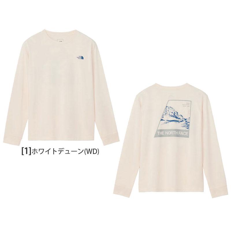 ノースフェイス プリント 長袖 Tシャツ レディース M / アウトドア ロンT ロングスリーブ カットソー 袖プリント ワンポイント シンプル 赤 THE NORTH FACE - ノースフェイス プリント 長袖 Tシャツ レディース M