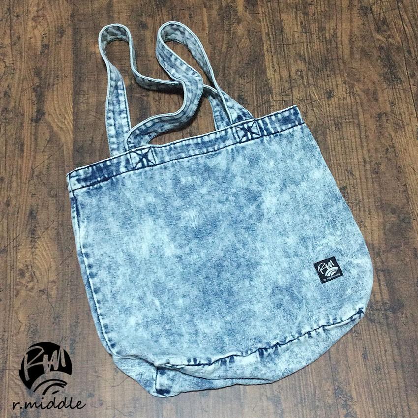デニム トートバッグ Rmオリジナル Tote Bag ケミカルウォッシュ 9l サイズ キャンバストートバッグ メンズ レディース Tt Cw Sml リップルミドル 通販 Yahoo ショッピング