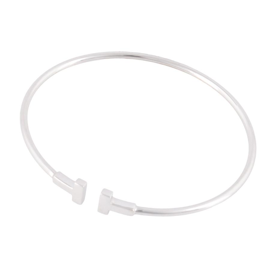 ティファニー Tiffany Co Tiffany ｔ ナロー ワイヤー ブレスレット スモール 18kwg バングル レディース ギフト プレゼント 誕生日 アクセサリー Abtfl Rippleplus ヤフー店 通販 Yahoo ショッピング