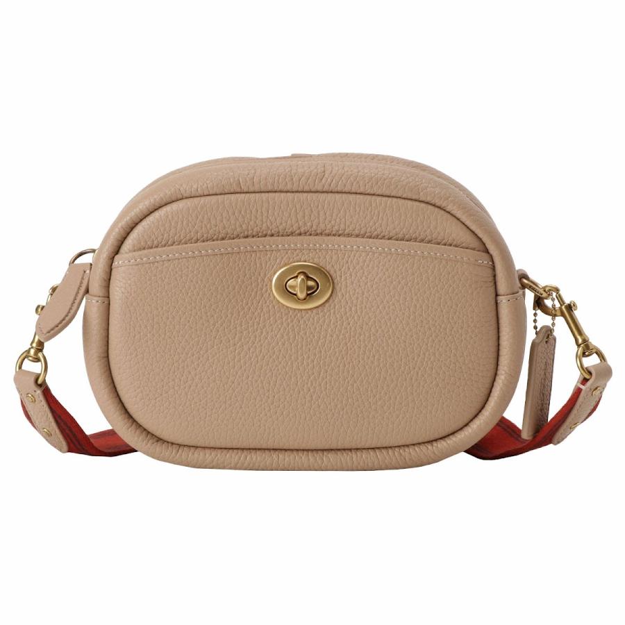 高品質 コーチ COACH C7956 B4 TP カメラバッグ ロゴ ウェビングストラップ ショルダーバッグ トープ レディース