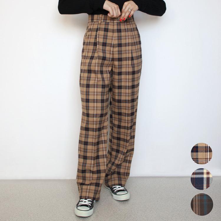 チェック柄 チェック パンツ ワイドパンツ フレアパンツ ストレート テーパードパンツ レディース 大きいサイズ ゆったり きれいめ 脚長 美脚 春 夏 秋 冬 E 52 Rippleplus ヤフー店 通販 Yahoo ショッピング
