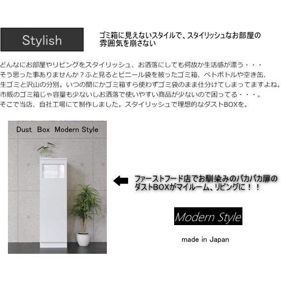 ゴミ箱 オフィス おしゃれ ダストボックス 蓋つき 蓋付き ふた付き 北欧 縦型 キッチン 45リットル 45 お洒落 オシャレ リビング カフェ モダン｜rippleplus-shop｜06