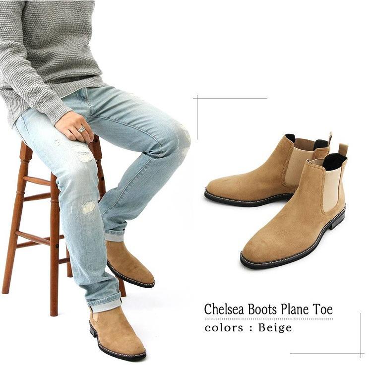 チェルシーブーツ サイドゴアブーツ メンズ メンズブーツ ウエスタンブーツ ハイカット ブーツ 黒 ベージュ ブラウン スエード スウェード Glbb 102 Rippleplus ヤフー店 通販 Yahoo ショッピング