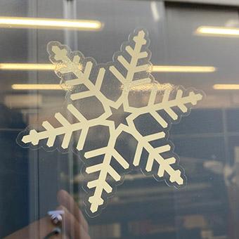 綺麗に剥がせるウィンドウステッカー　雪の結晶ステッカーセット　20枚入り　クリスマス |  | 02