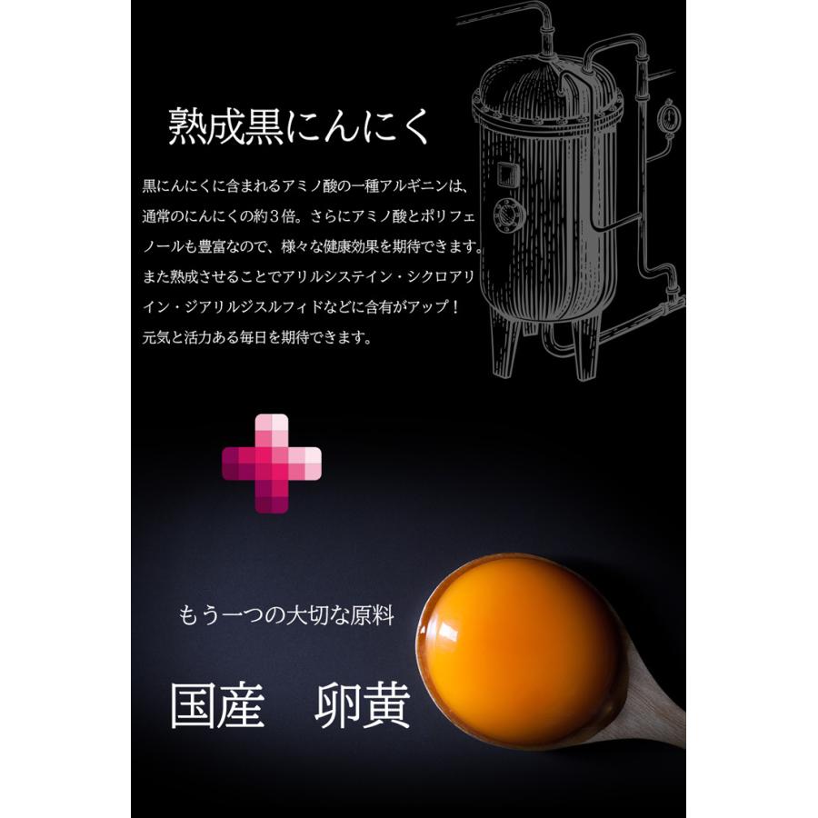 熟成黒にんにく卵黄 約3か月分 C-152 (90カプセル) サプリメント 健康 にんにく卵黄 黒にんにく卵黄 黒ニンニク卵黄 サプリ 国産 | Lipusa | 03