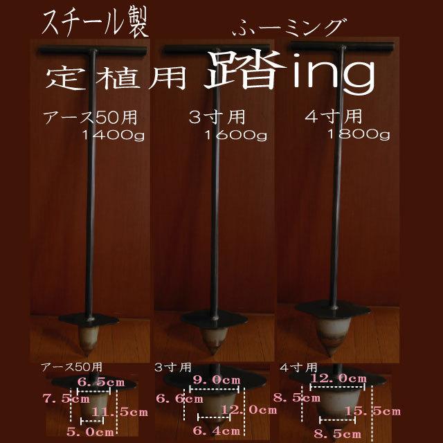 定植用 穴あけ 穴堀 アース50 【 RIRAI/日本製/踏ing 】 スチール製
