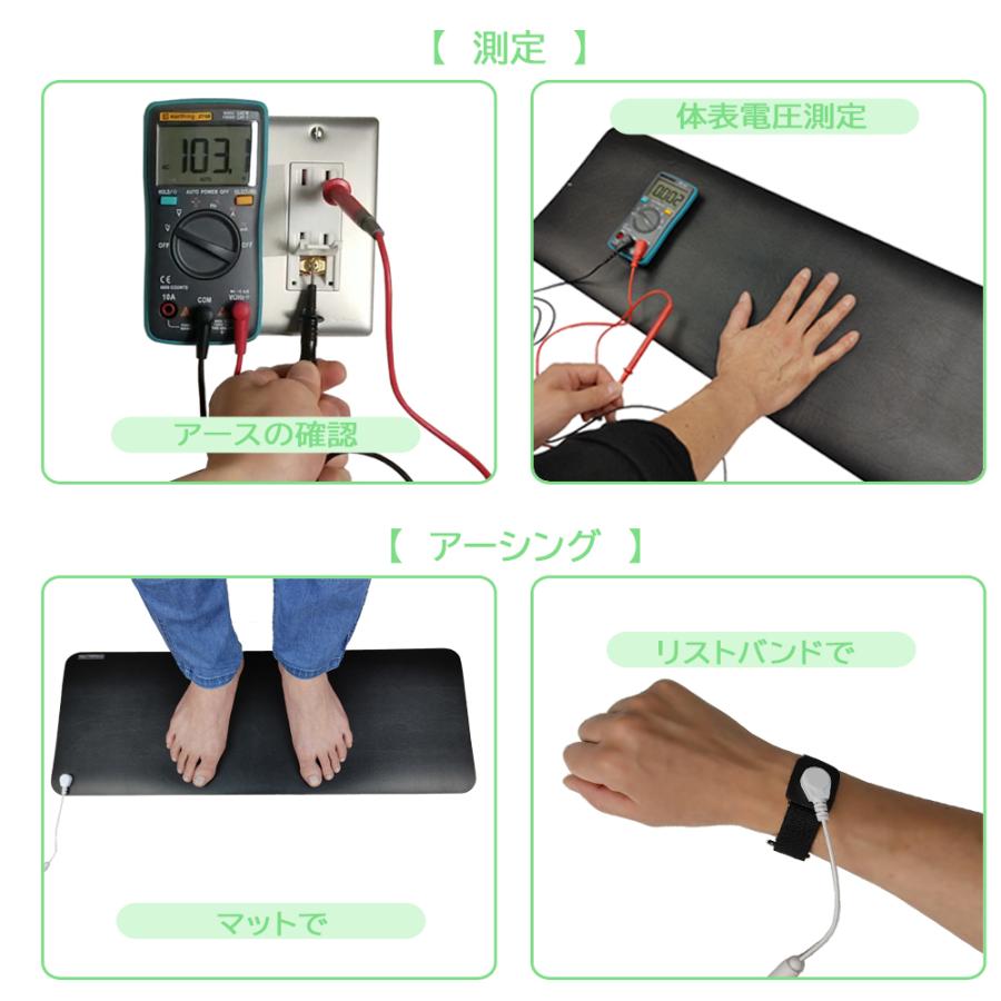 アーシングマット Eppレザータイプ 68cm 25cm スタートセット アーシング測定キット リストバンド付き Rlakit022 Riraku Life リラクリフェ 通販 Yahoo ショッピング