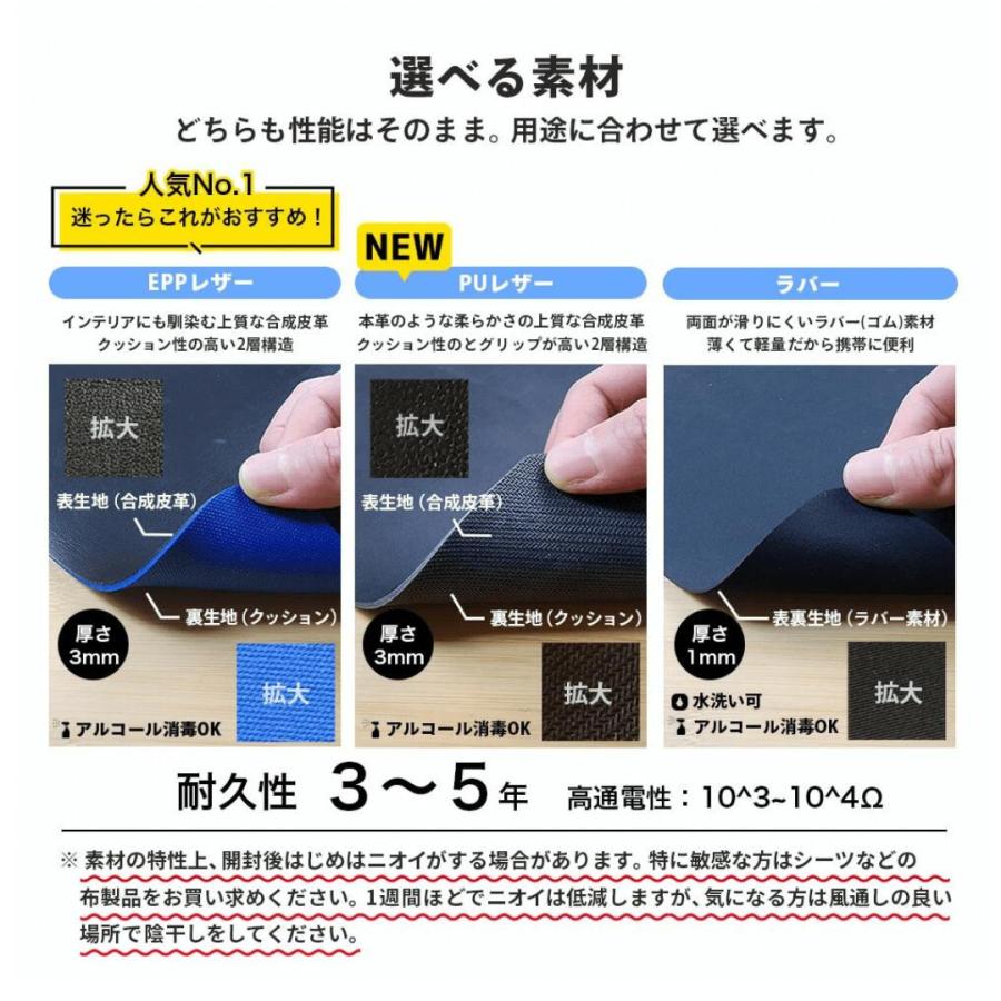 (スタートセット) Earthiness Mat アーシネスマット (EPPレザータイプ) 100cm×50cm 【アーシング測定キット付き】スタートセットの画像