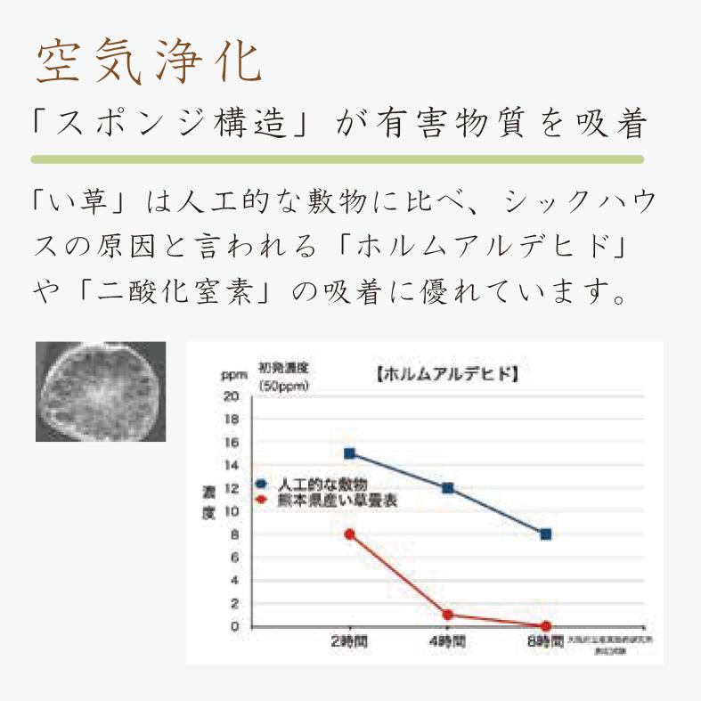 (GW限定クーポン有) 置き畳 ユニット畳 琉球畳 畳 国産 い草 約65×65cm×厚み1.5cm(6枚セット) (小春)｜rirakusa｜07