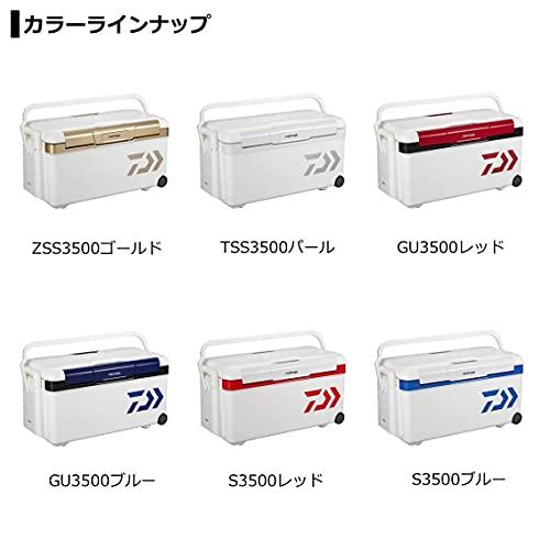 ダイワ(DAIWA) クーラーボックス プロバイザートランクHD II GU 3500 レッド 35リットル 釣り レッド cm