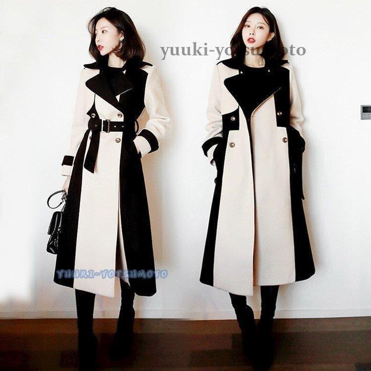 激安ブランド レディース ステンカラートレンチコート らしゃ 切り替え スプリングコート トレンチコート ダブル ロング丈 高品質 コート 通勤 アウター ロング丈レディース 返品送料無料 Www Ftigroupe Com