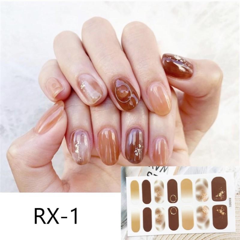 貼るだけ簡単♪ネイルシール　フルネイル　お家でジェルネイル風ネイル　RX |  | 33