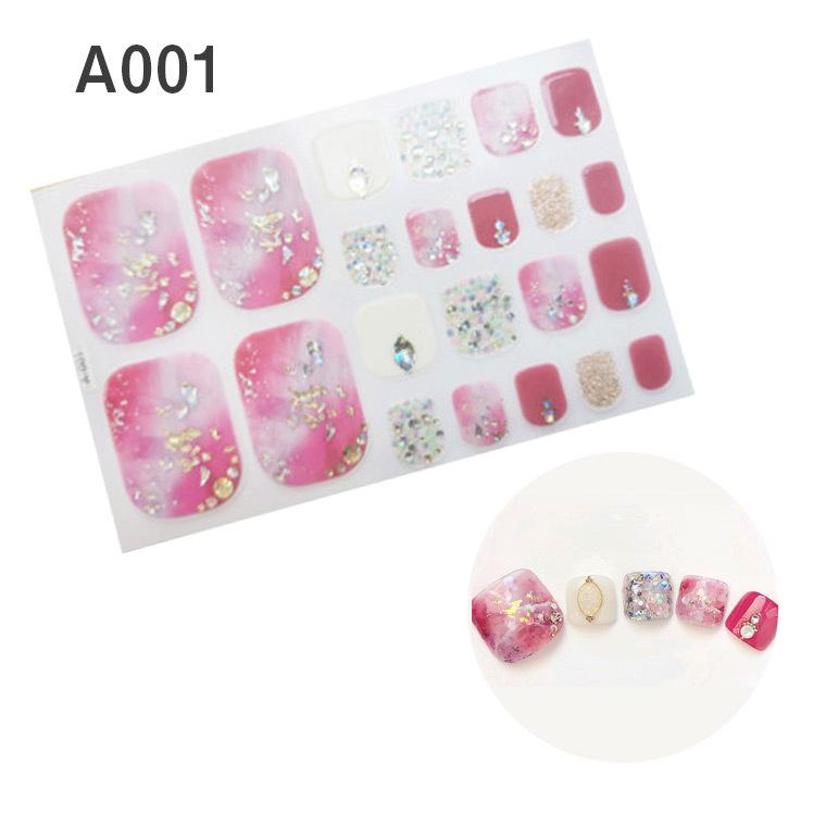 フットネイルシール10 ペディキュアシール ネイルアートシール ネイルアート ラメ 箔 ミラー ゴールド 足用 a W新作送料無料 ジェル風 春 送料無料 ペディキュア 可愛い 夏