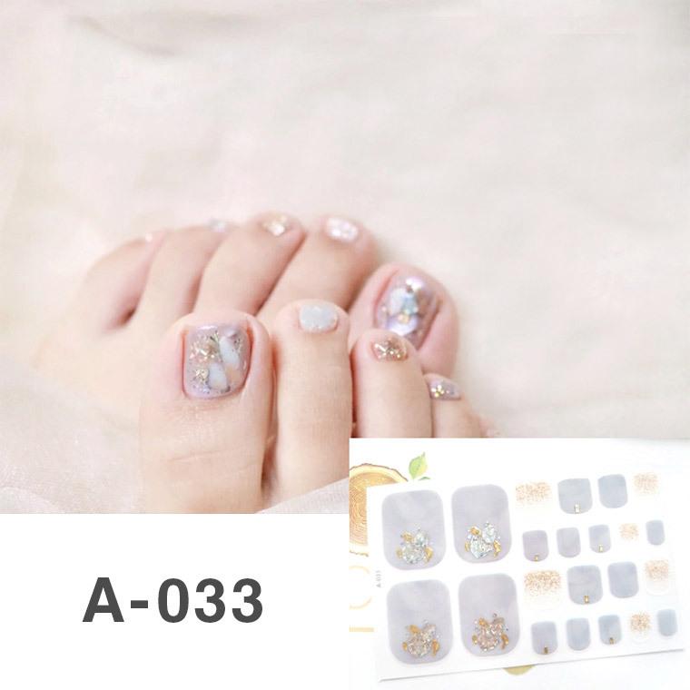 135円 日本最大の フットネイルシール12 ペディキュアシール ネイルアートシール ネイルアート ラメ 箔 ミラー ゴールド 春 夏 透け クリア 可愛い 足用 ペディキュア 送料無料