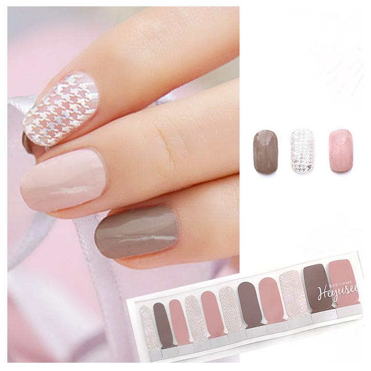 Heyusee ネイルシール N0034 マニキュア 貼るだけ 千鳥 ツイード くすみピンク ピンク ブラウン シルバー ホログラム 秋 冬 2枚入り 送料無料 Nse01ma0034 Julius ジュリアス正規販売店 通販 Yahoo ショッピング