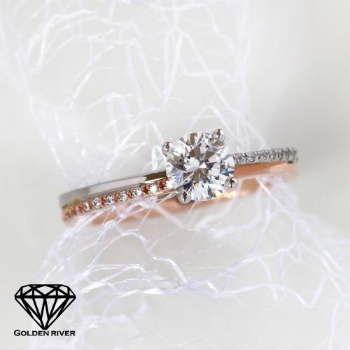 Jumeaux-ジュモ- 0.3ctUP ダイヤモンドリング エンゲージリング ブライダルリング K18 18金 リング 指輪