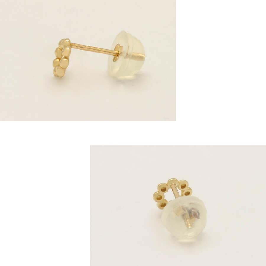 ピアス ゴールド pierce K10ゴールド ドーナツ サークル ポンデリング