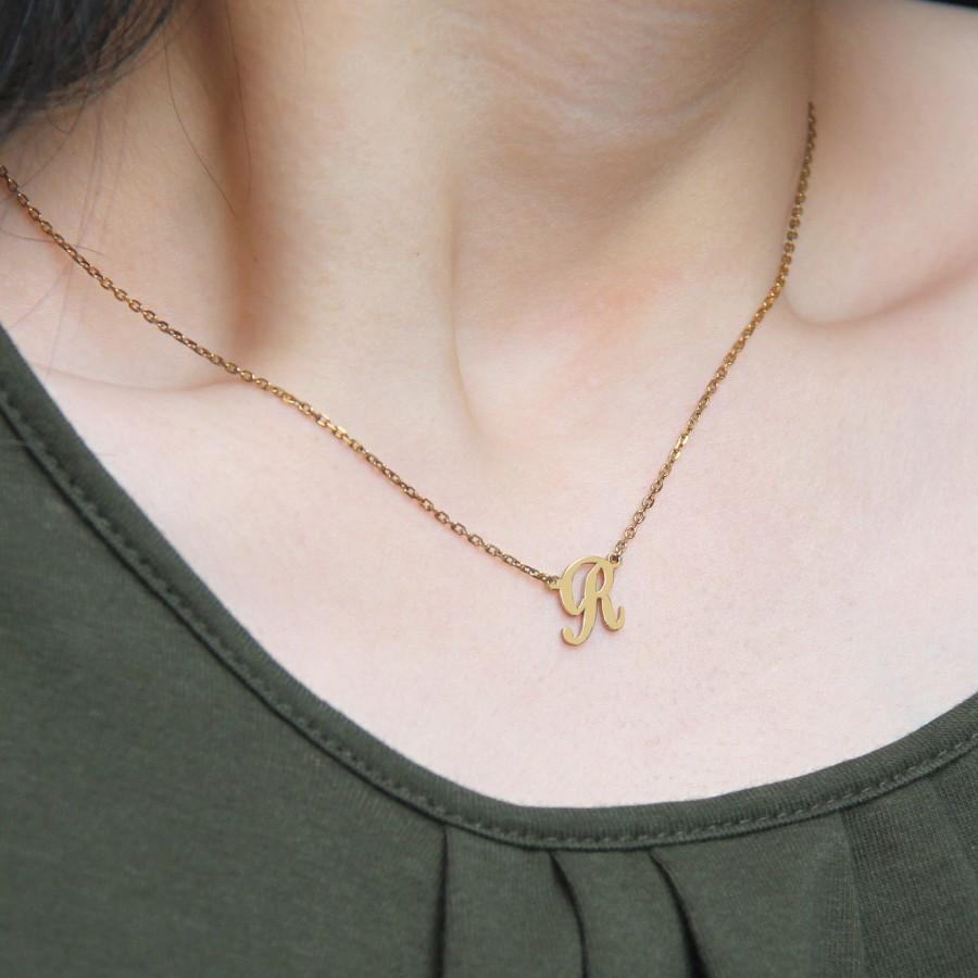 イニシャルネックレス 一文字アルファベット ネックレス シルバー925