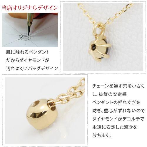 ブラックダイヤモンド 0.31ct 一粒 天然ダイヤ ネックレス 14金 K14