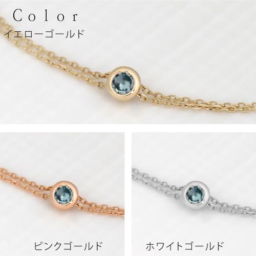 天然石ブレスレット 誕生石ブレスレット バースデーストーン K14 14金 