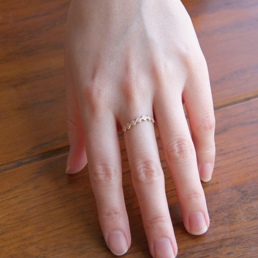 指輪 リング レディース 女性 ゴールドリング フラワーフルーレット