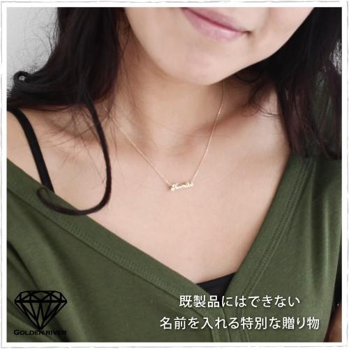 K14 イニシャルネックレス ダブルネームネックレス 二重 二連プレート 