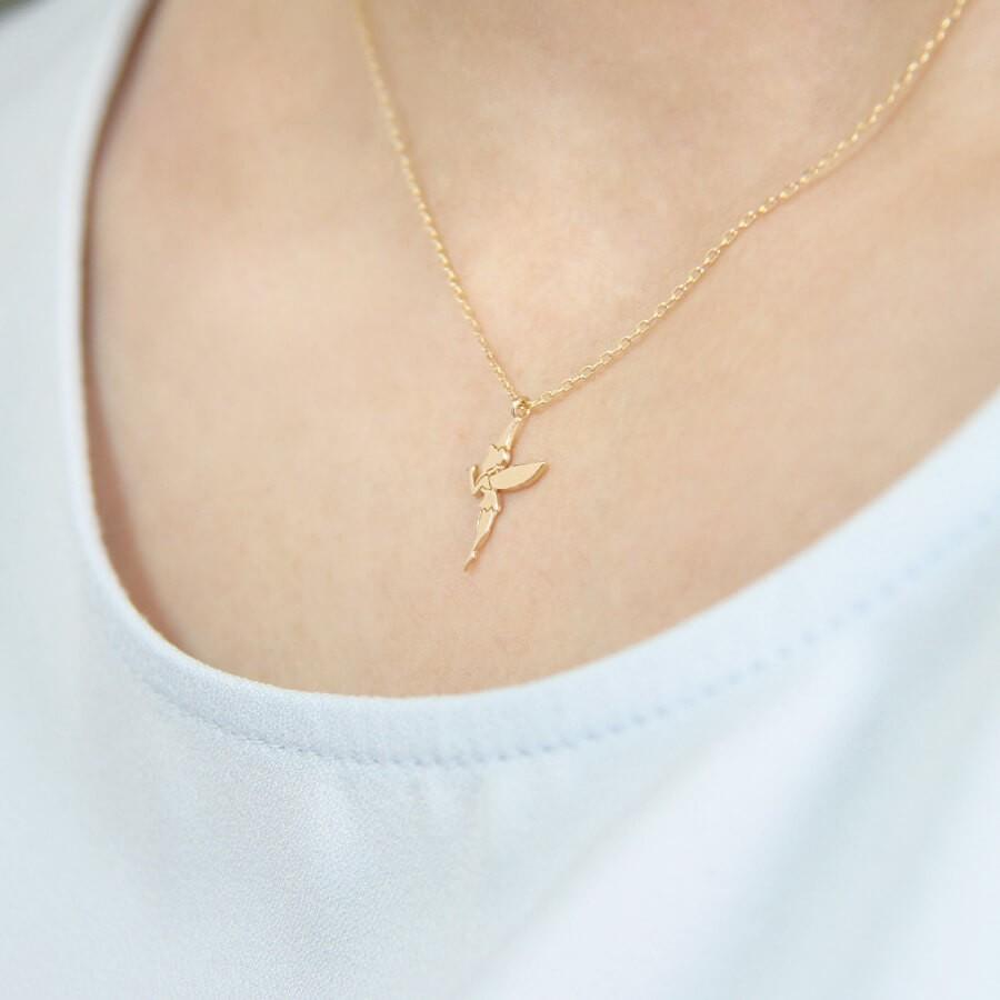 ネックレス レディース ゴールド 18金 K18ネックレス 幻の妖精