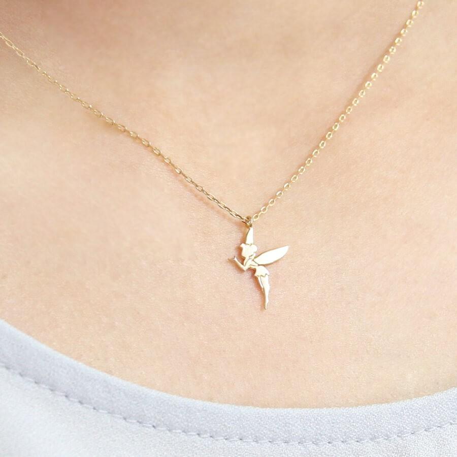ネックレス レディース ゴールド 18金 K18ネックレス 幻の妖精