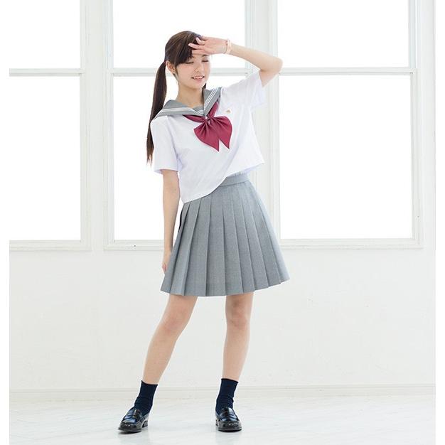 セーラー服用3本線スタンダードえりセット(グレー)【本体別売 セーラー服用3本線スタンダードえりセット(グレー)【本体別売