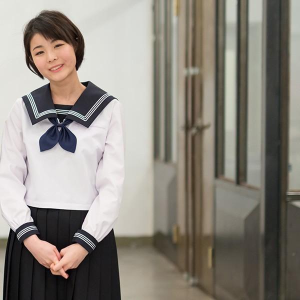 セーラー服用3本線角形えりセット(紺)【本体別売】リサ セーラー服用3本線角形えりセット(紺)【本体別売】リサ