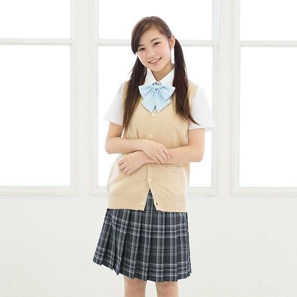 SKR411 真夏の雪 〜濃淡グレーピンクチェックサマースカート : 制服