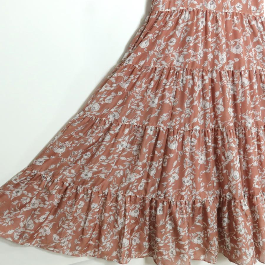 新品タグ付き】23区☆フラワープリントが美しい♪ 上品なティアード