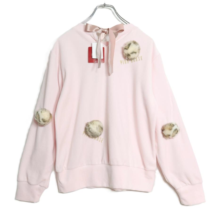 極美品・紙タグ有】ピンクハウス☆フェイクファー付きカットソー  