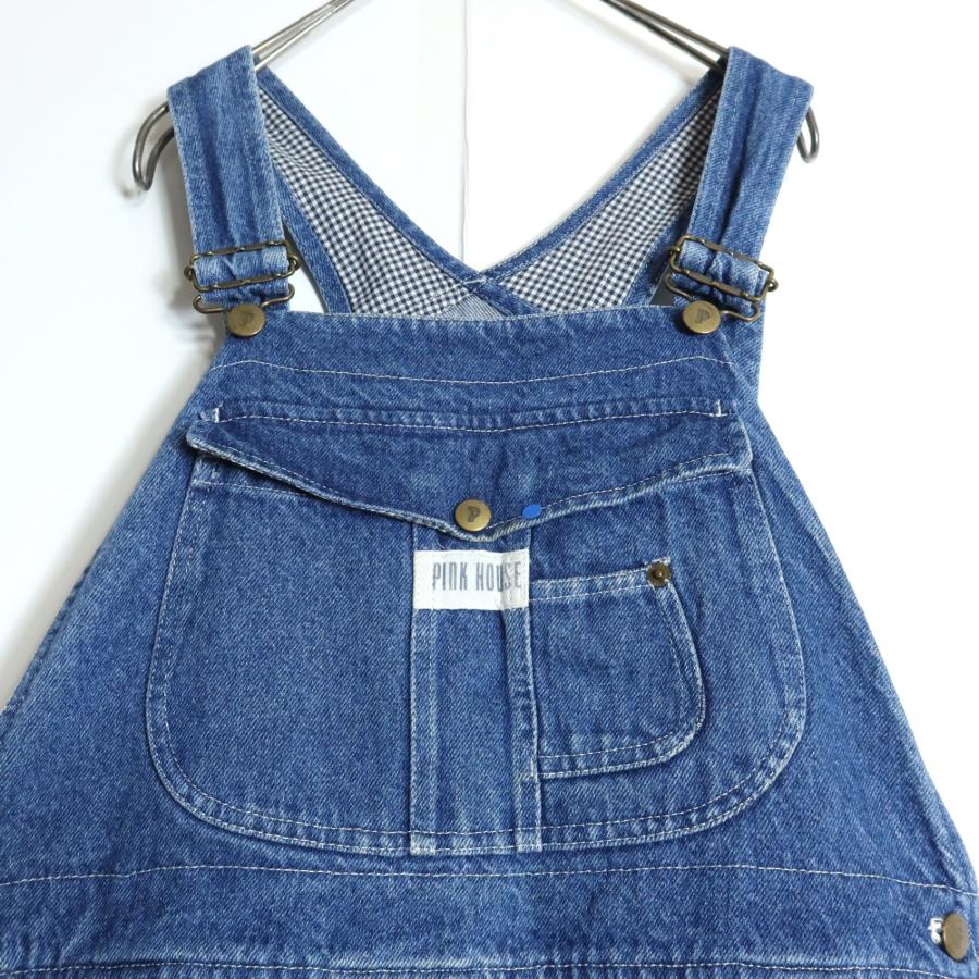 ピンクハウス☆デニムジャンパースカート シンプル ポケット沢山