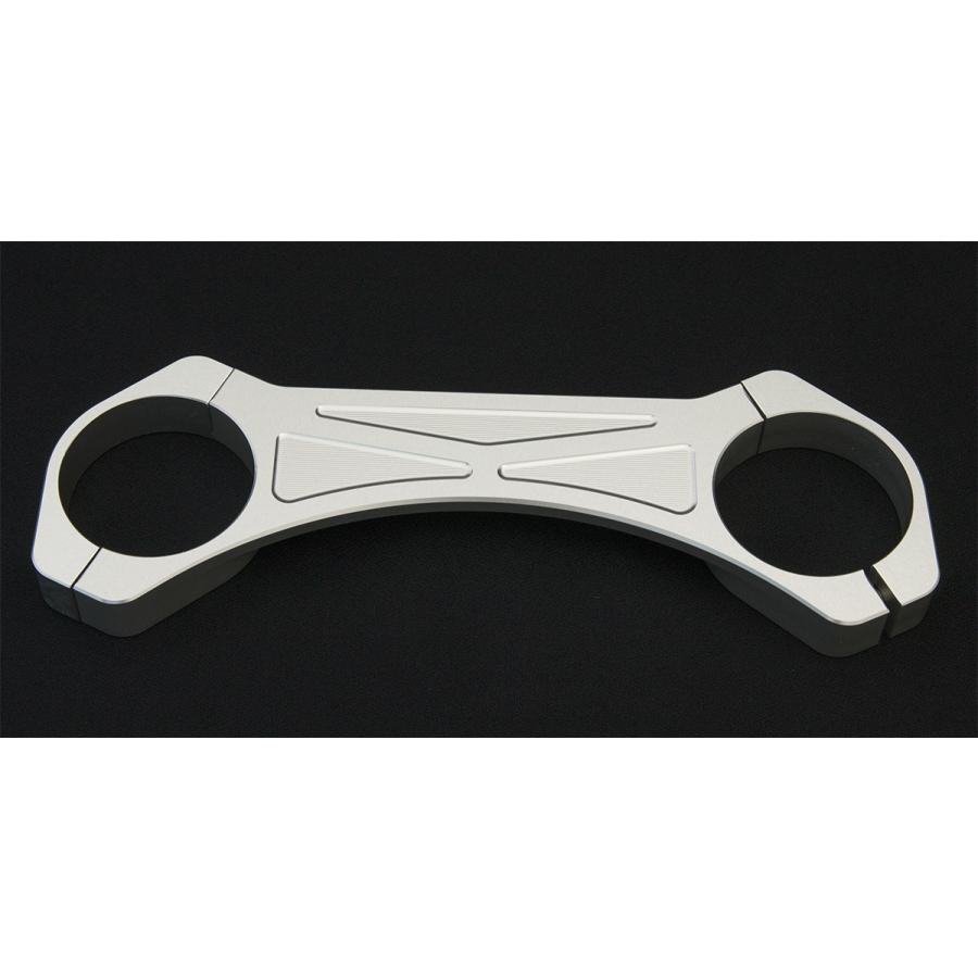 SR400 SR500用フロントフォークスタビライザーFork brace Silver