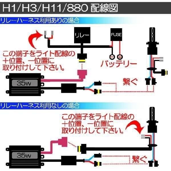 HID 35W H11 フルキット 8000K （ケルビン） 極薄型 スリムバラスト セット ヘッドライト フォグ ライト ランプ キセノン ディスチャージ｜rise-batterystore｜08