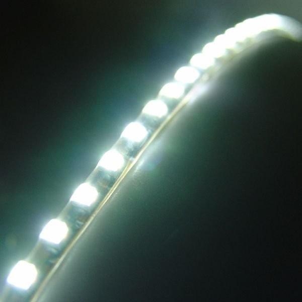 SMD LED テープライト 正面発光 60cm 防水 ホワイト 白 12V シリコン ライト ランプ イルミ ルームライト ポジション デイライト  ライト、レンズ