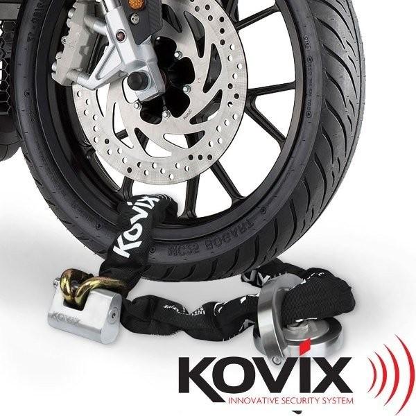 チェーンロック 1.5m バイク盗難防止 パッドロック用 KCH12 防犯 盗難