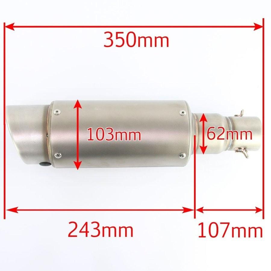 ホンダ（HONDA） 汎用 スラッシュカット GPショートサイレンサー φ50.8