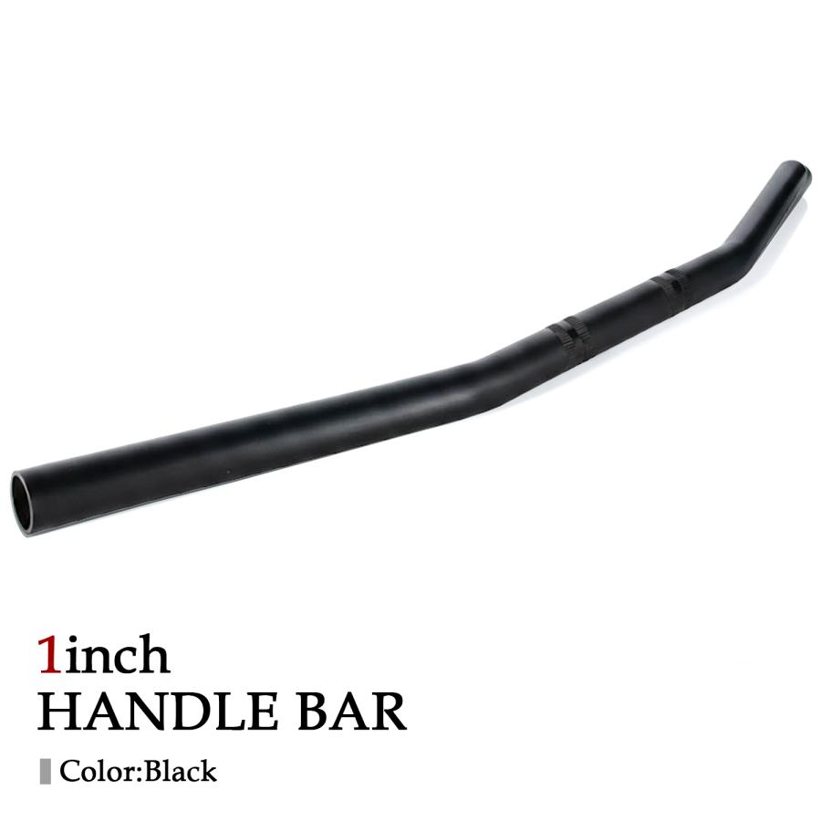 1インチ ハンドル バー ドラッグバー 25.4mm インチバー ブラック