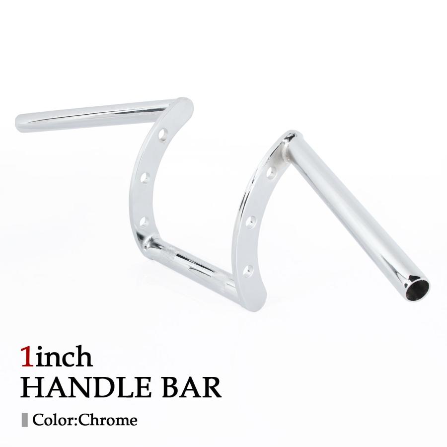 1インチ ハンドル バー インチバー クローム メッキ 25.4mm ハーレー 