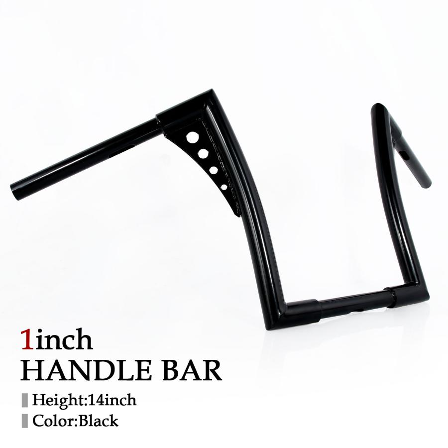 1インチ ハンドル バー Zバー 14インチ インチバー エイプバー