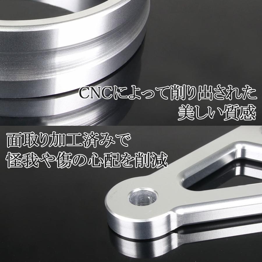 ヘッドライトステー フォーク用 アルミビレット 33mm シルバー 銀