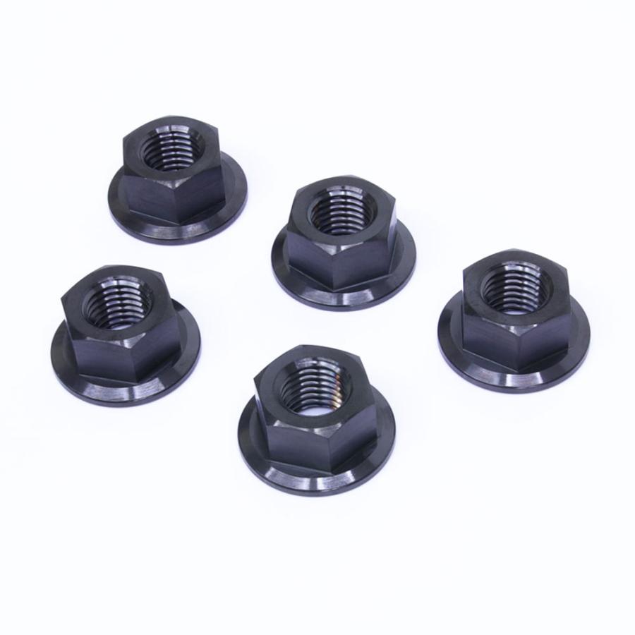 M10 P1.25 チタンナット スプロケットナット フランジナット 5個セット