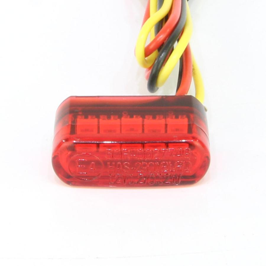超小型 埋め込み式 マイクロミニ ビルトイン LED テールライト レッド