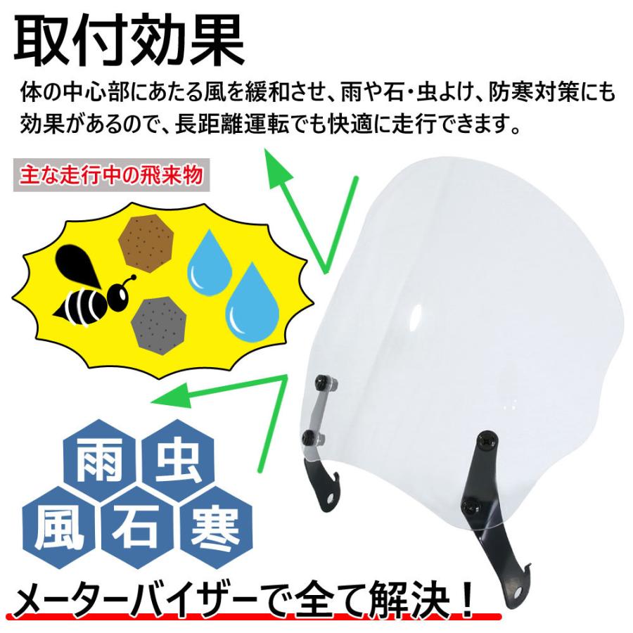 バイク用クリアウインドシールド Amazon | バイク用スクリーン シールド 原付 ウインドシールド