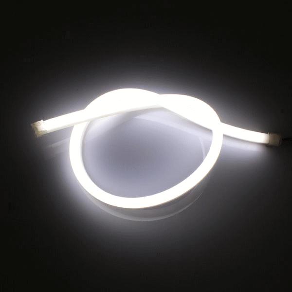 シリコンチューブ LED ライト 白 ネオン イルミ デイライト ランプ スモール ライト ポジション 90cm ホワイト アイライン3,490円  ライト、レンズ